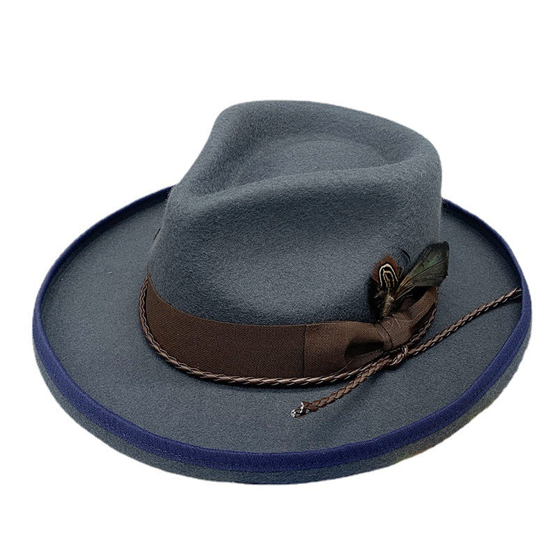Wool Felt Bound Bdge Brim