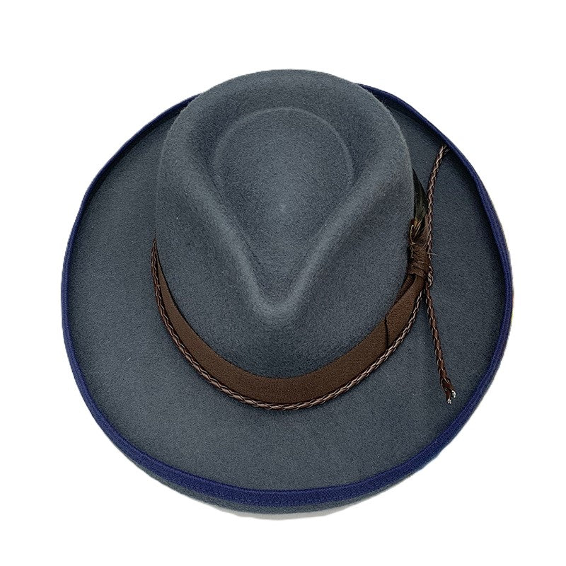Wool Felt Bound Bdge Brim