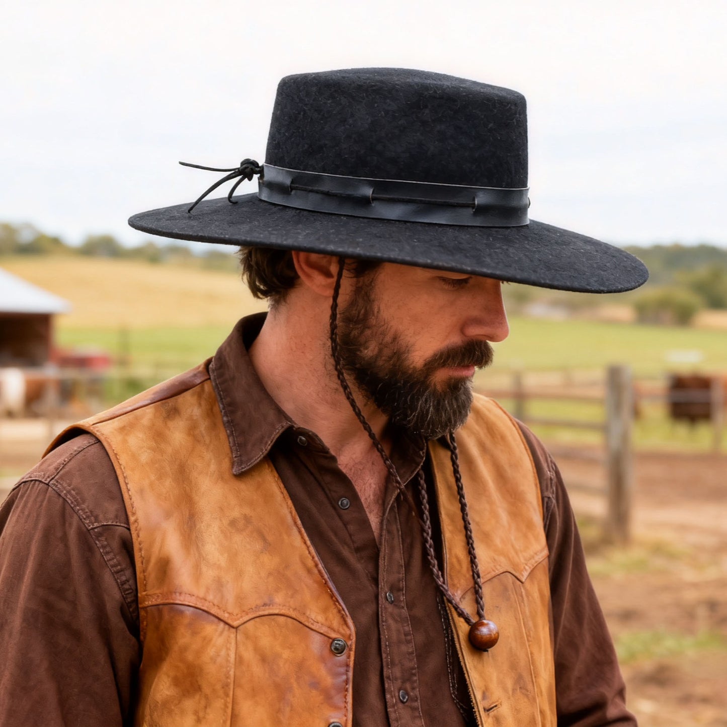 Wool Felt Cowboy Men Hat