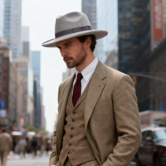 Wool Felt Fedora Metro Retro