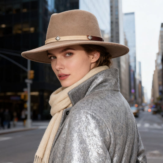 Wool Felt Flat Top Hat