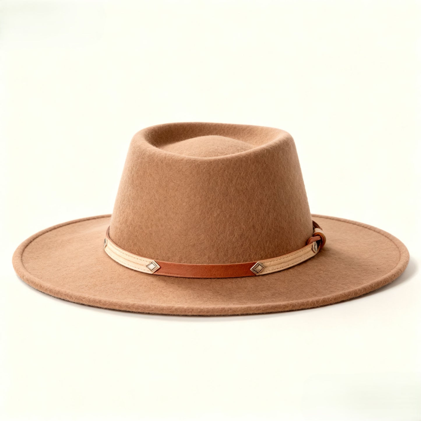 Wool Felt Flat Top Hat