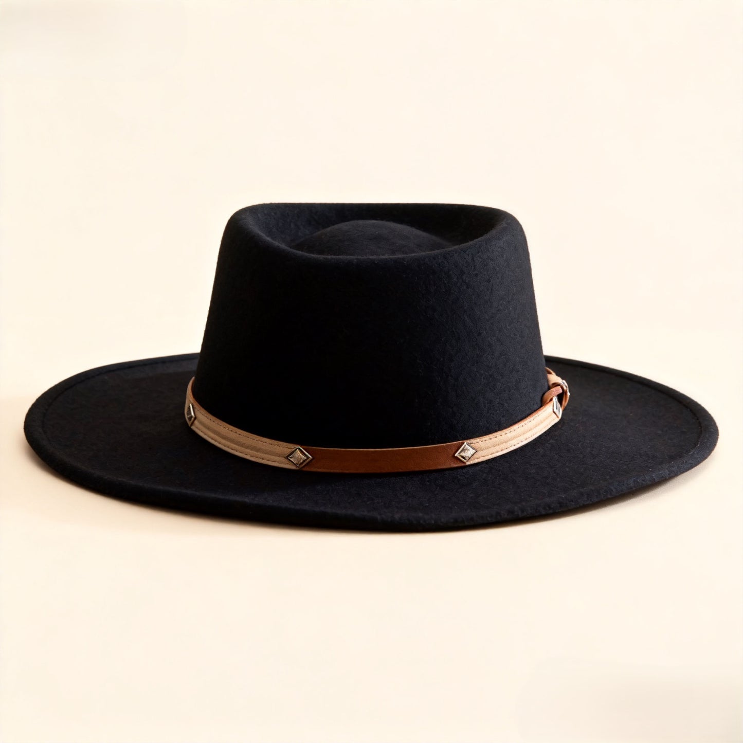 Wool Felt Flat Top Hat