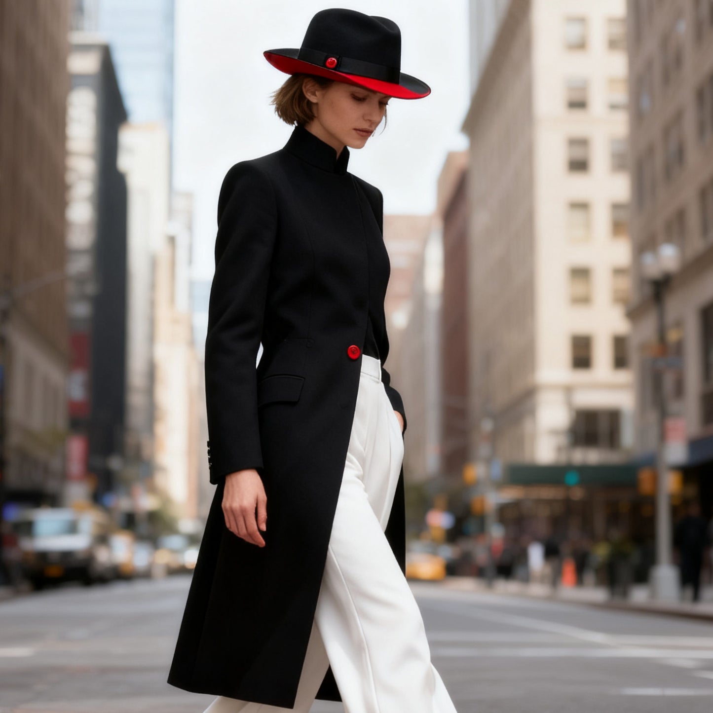 Wool Felt short Birm Hat